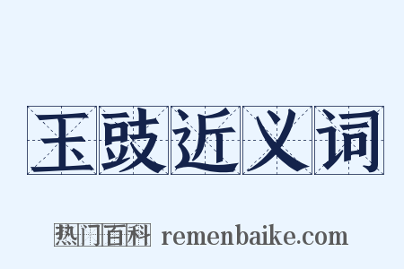 玉豉近义词是什么意思的图片